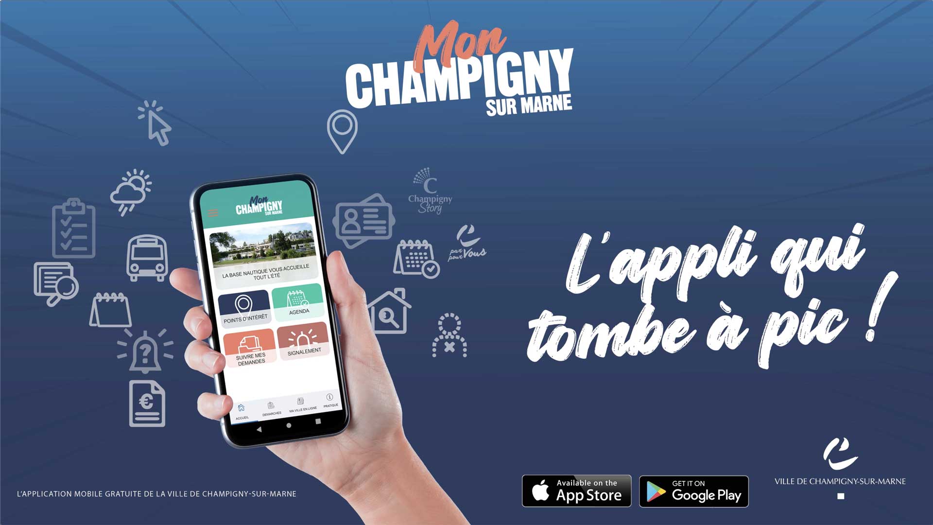 Mon Champigny : l'appli qui tombe à pic !